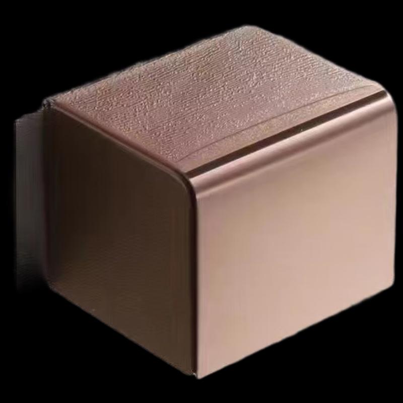 304 Stainless Steel No-Drill Square Tissue Box