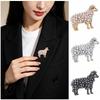 Pearl Decor Animal Pin Zinc Alloy Lamb Badge Exquisite Sheep Brooch  Suit Accessory