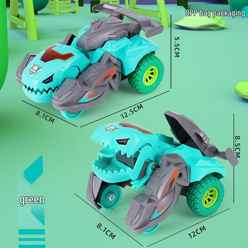Children's Educational Dinosaur Transforming Car Toy - Inertia Model for Boys