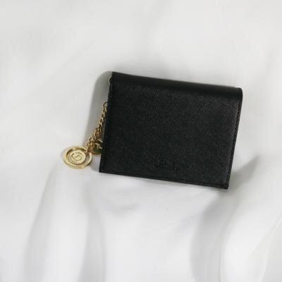 D.LAB Minette Half Wallet - Schwarz