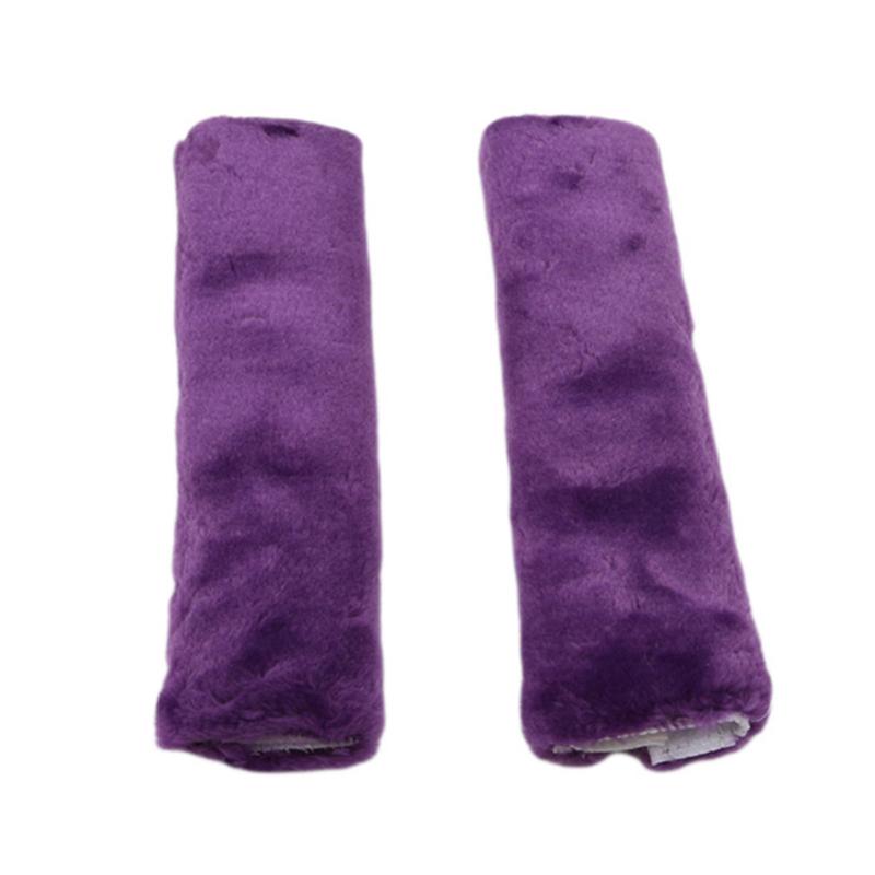 2pcs Universal Car Seat Belt Cover Adjustable Plush Car Safety Belt Cover Shoulder Pad for Kids Adults Car Interior Accessories
