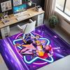 KPop Dämonenjäger Muster Teppich, Innen-/Außenmatte, für Picknick, Spielzimmer, Schlafzimmer, Büro, Wohnzimmer, Heimdeko Teppich, Geburtstagsgeschenk