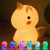 Bedroom Children's Sleep Light Cartoon Lamps, Silicone Bedside Lamp Charging Induction Table Lamp LED Small Night Lamp
