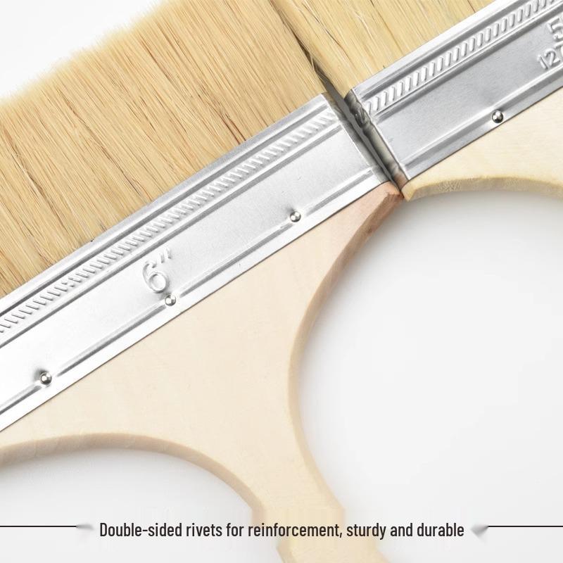 Soft Bristle Wool Brush - Non-Shedding Brush for Paint, Coating, Barbecue & Baking