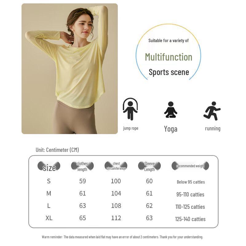Damen locker sitzendes schnelltrocknendes Langarm Yoga- & Sportoberteil
