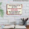 2D Flat, 1pc Metal Plate with German Humorous Quote "Today I Do Nothing" - Vintage Aluminium Wall Art 8.0x12.0inch, Perfect for Home, Bar, Café