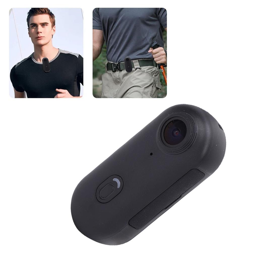 Action Camera with Magnetic Lanyard Spring Clamp Easy Mounting 4K Photos 1080p Video Portable Vlog POV Recording for Cycling Motorcycle