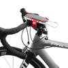Support pour téléphone et banque d’alimentation (écran 4 à 6,5 pouces) - fixation guidon et tige de vélo - Rouge