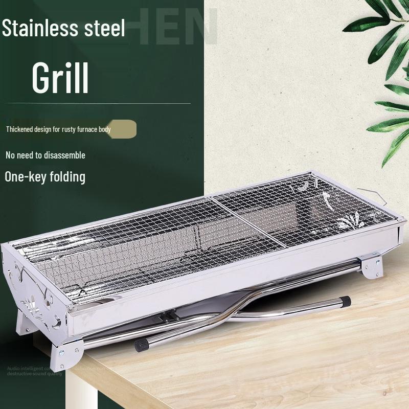 Portable Stainless Steel Outdoor BBQ Grill