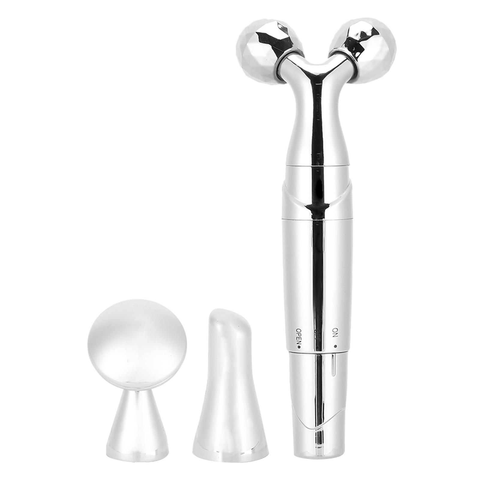 

Electric Face Roller Massager Anti‑Wrinkle Face Slimming Massage Instrument Silver