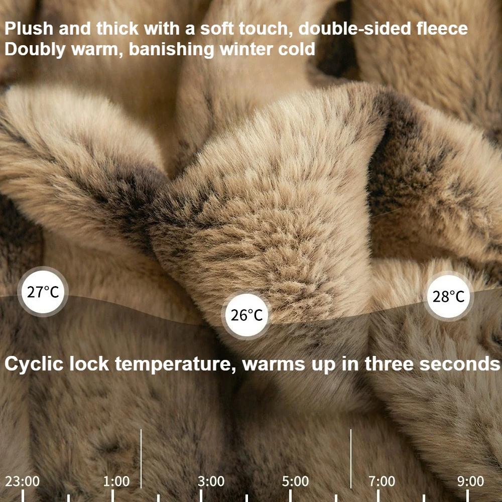 New Thickened Warmth Solid Color Coral Fleece Bed Blanket Fluffy Soft Double-sided Throw Blanket Seasons Universal Sofa Blanket