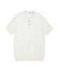 MAKEITTO Striped Texture Collar Knit Short Sleeve T-Shirt_Ivory