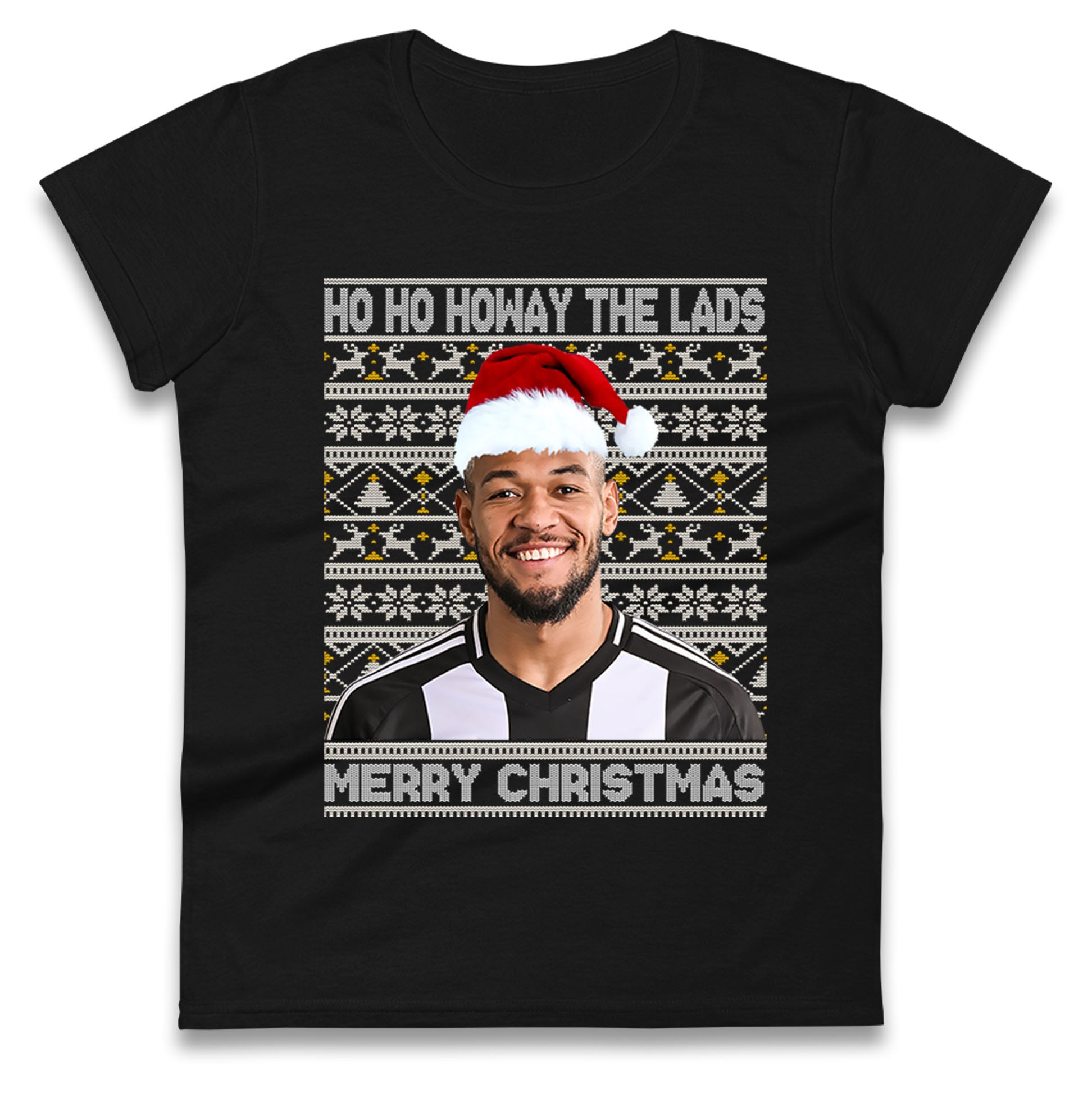 Joelinton Christmas Football Womens T Shirt Mens Tops Tees Unisex Newcastle United FC Top 4XL