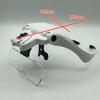 5 Lens Adjustable Magnifier Eyelash Extension Magnifying Glasses Led Light Lamp Grafting Repair Tattoo Individual Lashes