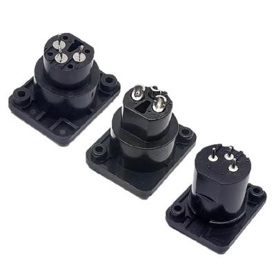 Noise Resistant 3Pin XLR Connector Straight Terminal Panel Mount Adapter For Microphones Link