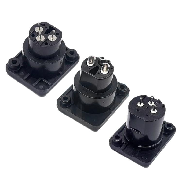 Tool Less 3Pin XLR Adapter Straight Terminal Panel Mount Connector ABS Alloy For Mobile Auditory Applications