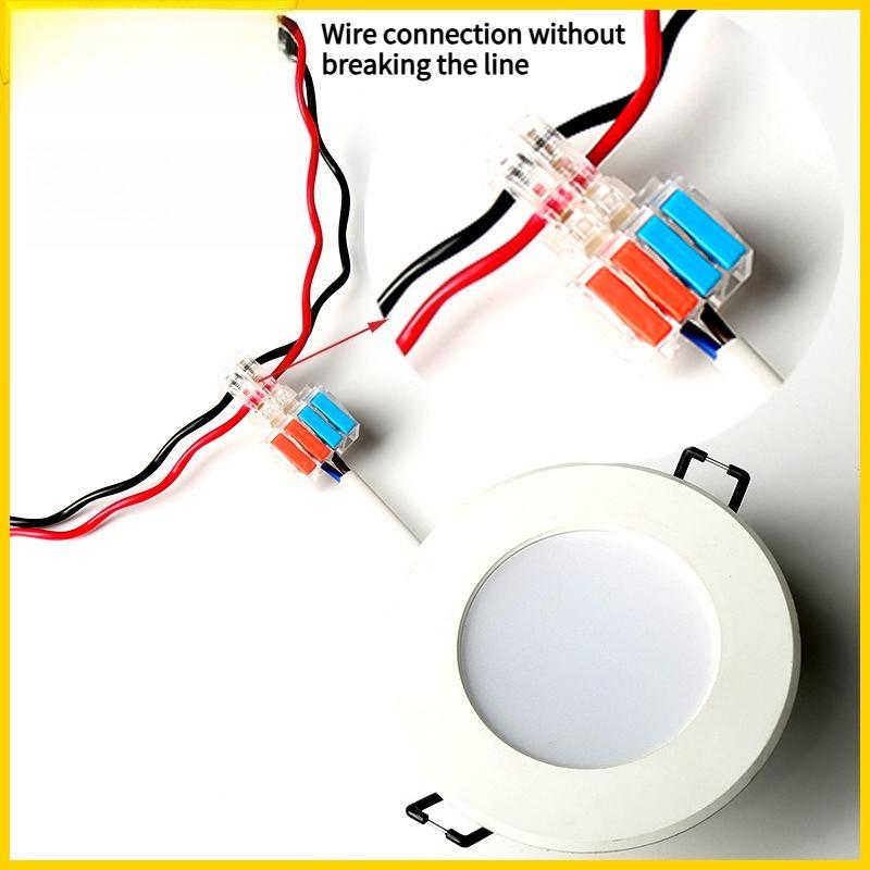 10PCS Free Wire Breaking Fast Terminal Block Light Wiring Special Binding Post Splitter Free of Wire Stripping