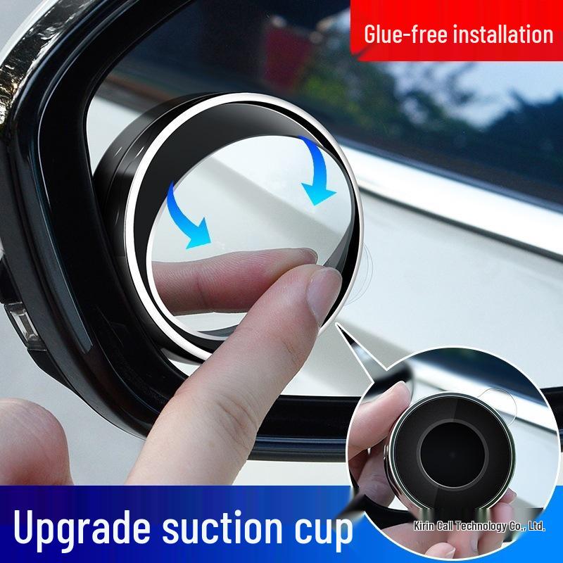 360° Drehbarer Toter-Winkel-Assistent-Spiegel für Autos mit Saugnapf