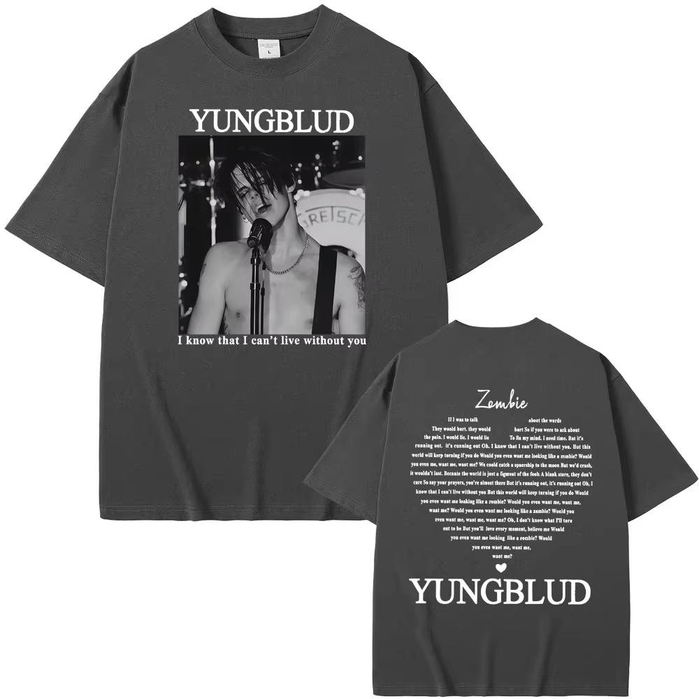Yungblud Zombie Rocková Kapela Grafické Tričko Pánské Hip Hop Retro Hudební Fanoušek Oblečení Trička Dámské Ležérní Kulatý Výstřih Vysoce Kvalitní Tričko