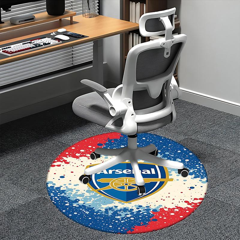 

Arsenal,Crest Chair mat Round Rug-Office carpet, Machine Washable, Non-slip, Suitable for Living Rooms, Bedrooms, Entryways, and Holiday-the 80cm by 80cm