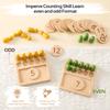 Brinquedos Montessori de Matemática Alfabeto Colorido Número Forma Correspondência Tabuleiro de Madeira Brinquedos Educativos de Aprendizagem Precoce para Bebês Material Didático