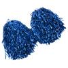 2PCS Cheer ing Pom Poms with Hard Handle Handheld Party Shakers for Dance School Sports Games Team Spirit Cheer Blue