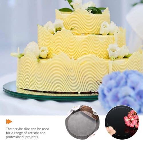 Operitacx Round Acrylic Plate, Acrylic Circle, Round Sheet, Round Clear Acrylic Disc, Keychain, Acrylic Circle, Round, Clear Glass Cutting Board, Clea