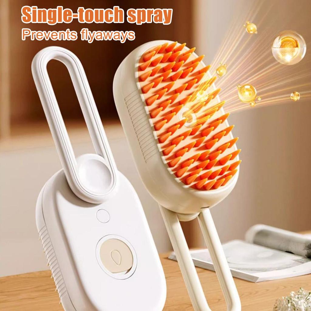 3in-1 Dog Hair Brush Cat Hair Brush Electric Pet Cleaning Brush Steam Spray Brush Massage Hair Removal Comb Anti Flying Brush