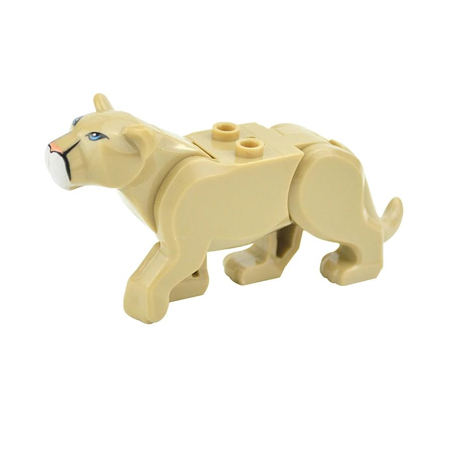 

Фигурки животных Классический строительный блок Город Олень Сова Коза Тигр Орел Зоопарк Ферма Аксессуары DIY Кирпич Дети Детская игрушка Leduo