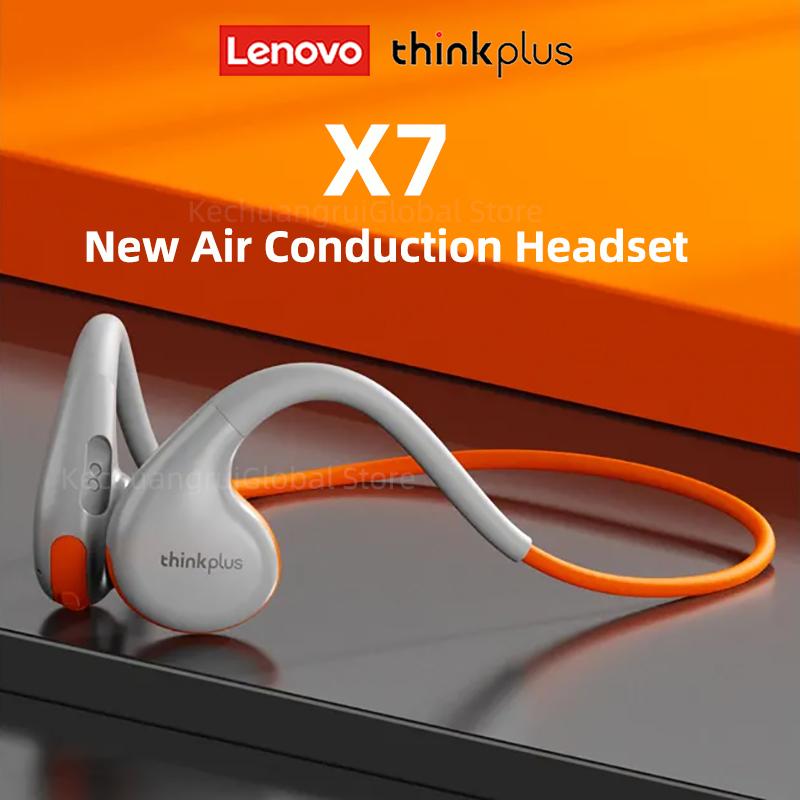 

Оригінальні навушники Lenovo X7 з кістковою провідністю, бездротові навушники Bluetooth 5.3, спортивна гарнітура з кістковою провідністю, вушний гачок для вулиці, мікрофон