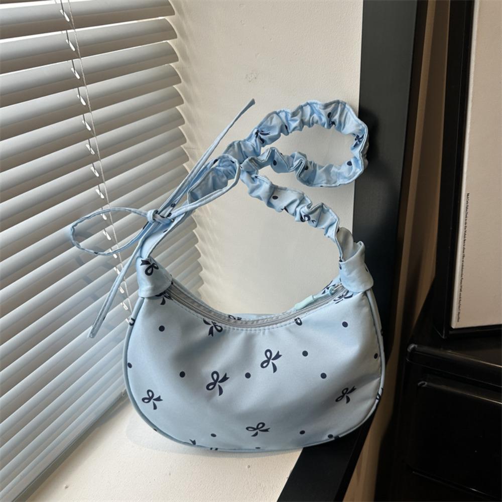 

High Quality Casual Drawstring Shoulder Bag Khaki Color Trendy Handbag Large Capacity Lightweight Tote Bag синій