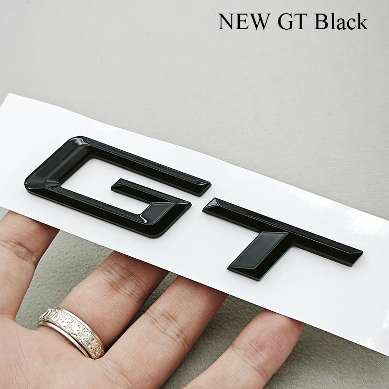 3D ABS Car Letter Rear Trunk Badge Auto GT Logo Emblem Decals For BMW GT 320i 330i 340i 528i 535i 630i 640i Exterior Accessories