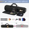 GOBUROS Pool Cue Bag Pool Cue Case Holds 4 Bats and 5 Shafts Billiard Cue Bag Pool Cue Stick Bag Black 1/2