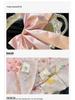 Elegant Japanese Chiffon Kimono Nightgown with Bow Embroidery