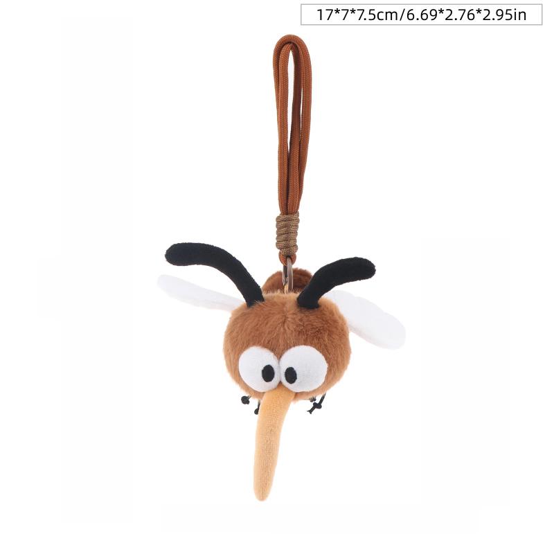 1Pcs Funny Mosquito Plush Doll ,Creative Mosquito Bag Pendant Charm, Novelty Weird Plush Toy For Backpack Decor Gift For Friends