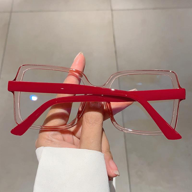 New Retro Square Eyeglasses Frame Women Personality Spectacles Frames Anti Blue Light Computer Eyewear Men Fashion Goggles