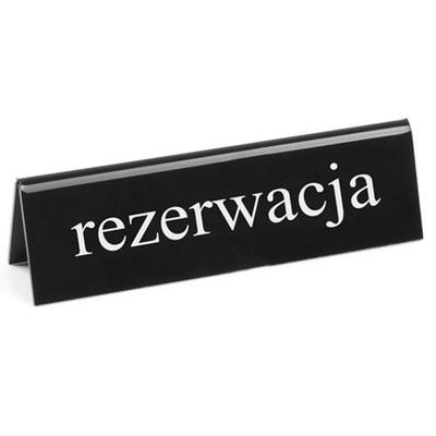 Dwustronna tablica informacyjna REZERWACJA pleksi PL Hendi 663523