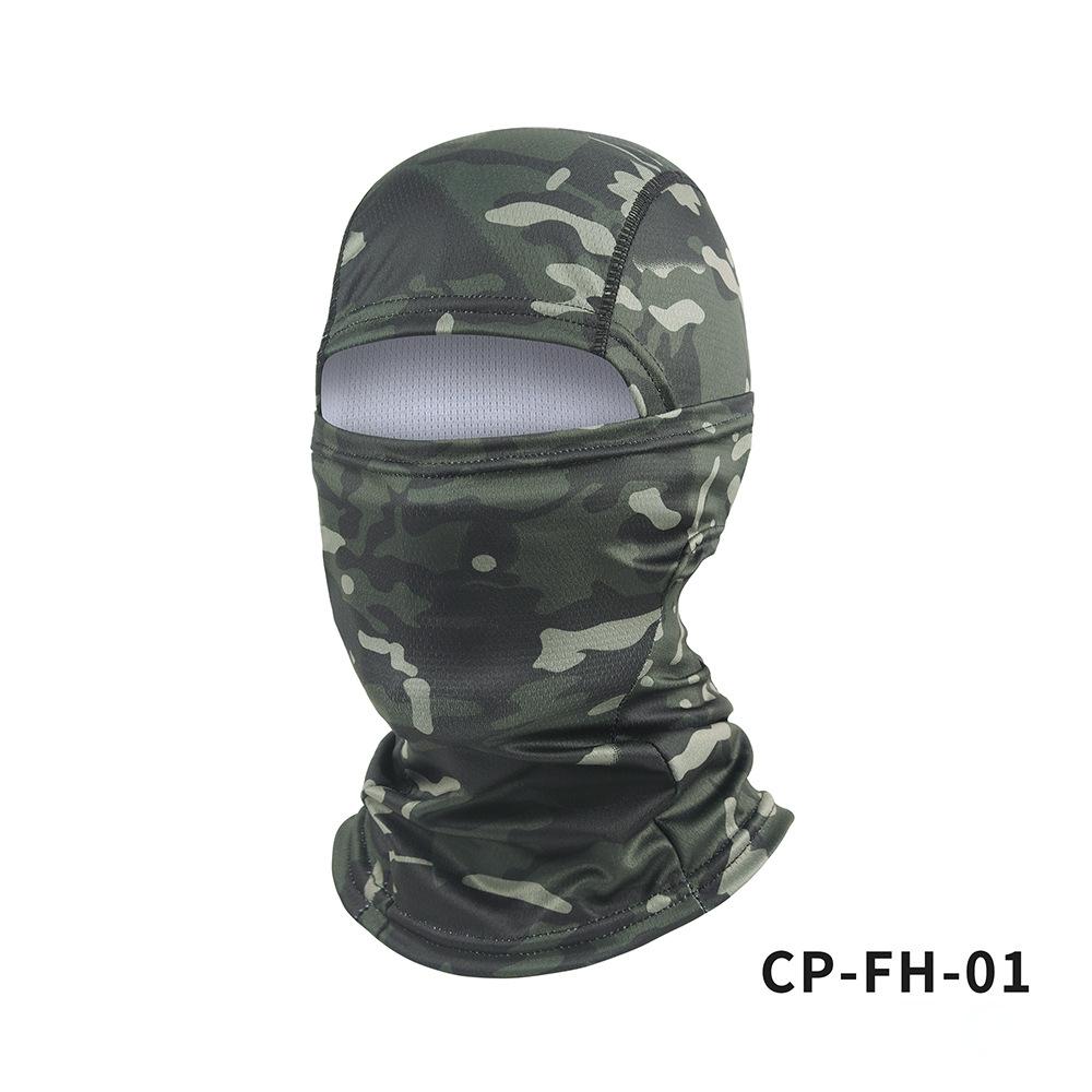 Камуфляжный флисовый чехол на голову, уличная велосипедная маска, альпинистская холодная шапка, защита от солнца, козырек от солнца, быстросохнущие теплые маски One Size