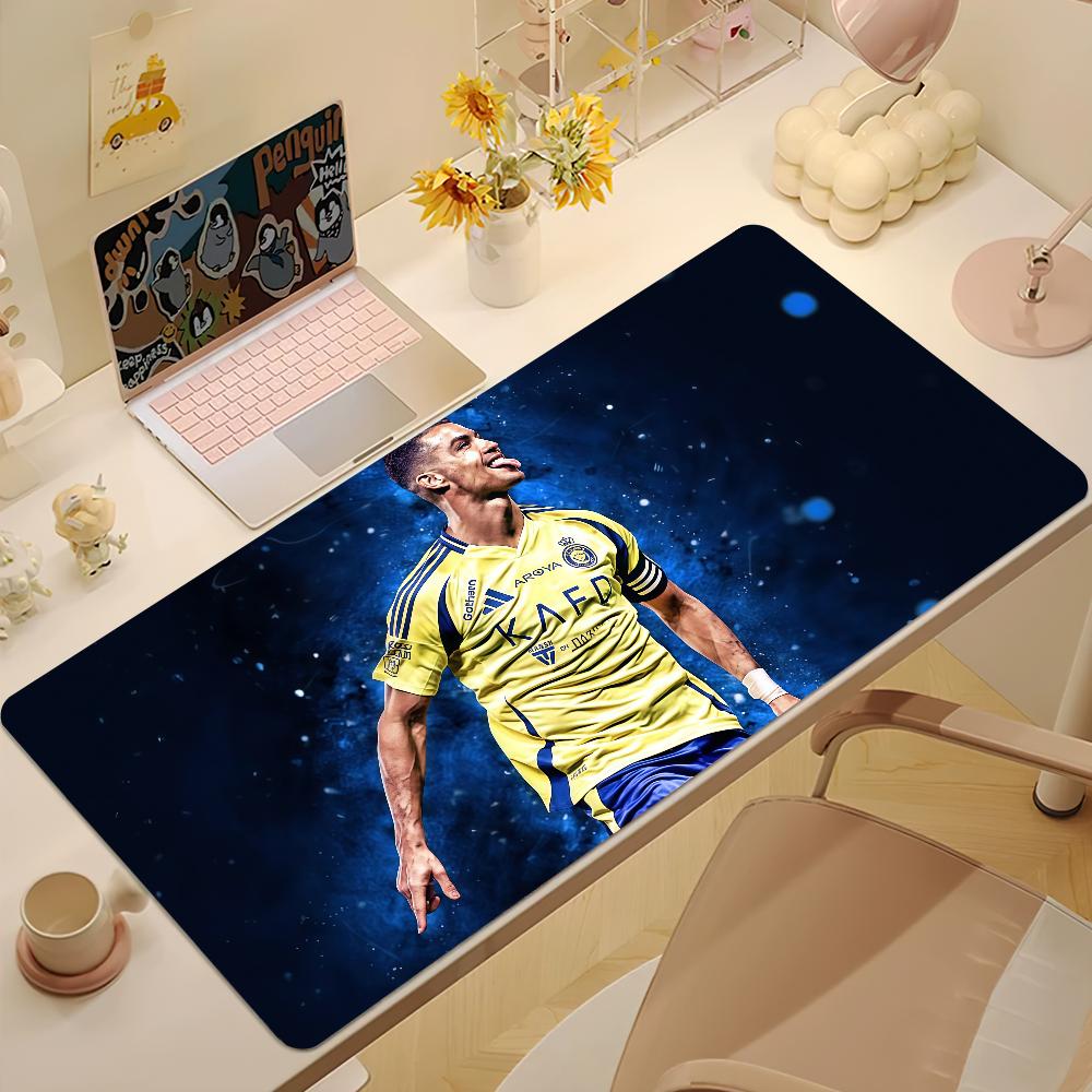 Mouse Pad AntiFray CCristiano Home Custom Ergonomic Ronaldo Office Rubber Large Desk Mat Footballer Keyboard Pc NonSlip