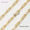 1 Meter 18K Gold Plated Brass Bulk Chains For Needlework,Decorative Chain For Jewellery,DIY Handmade Necklace Bracelet Finding