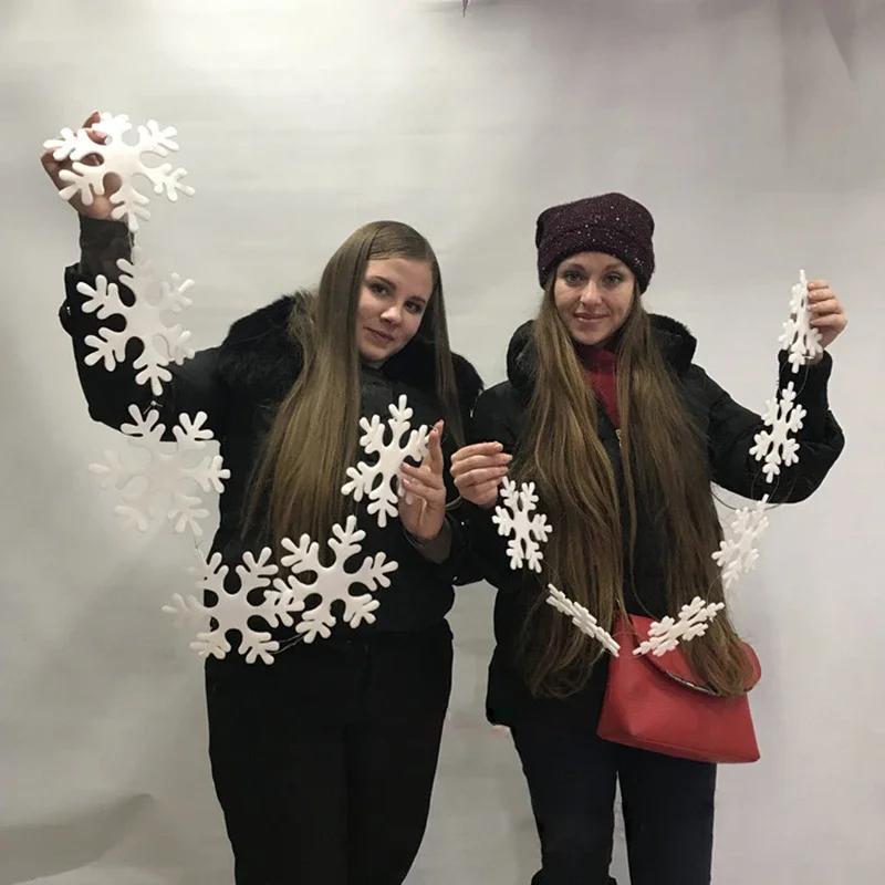 Christmas Decoration Foam Snowflake Christmas Tree Hanging Garland Hanging Decoration Gift 2025 New Christmas Supplies