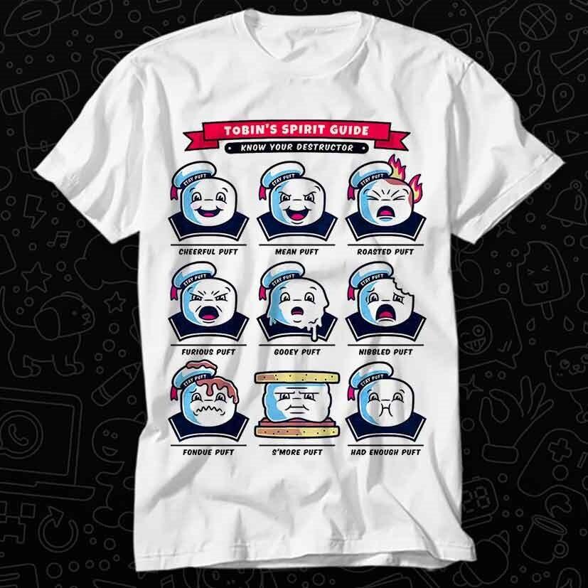

Stay Puft Ghostbusters Collage 80s Cult Film Marshmellow Best Seller T Shirt 476 3XL