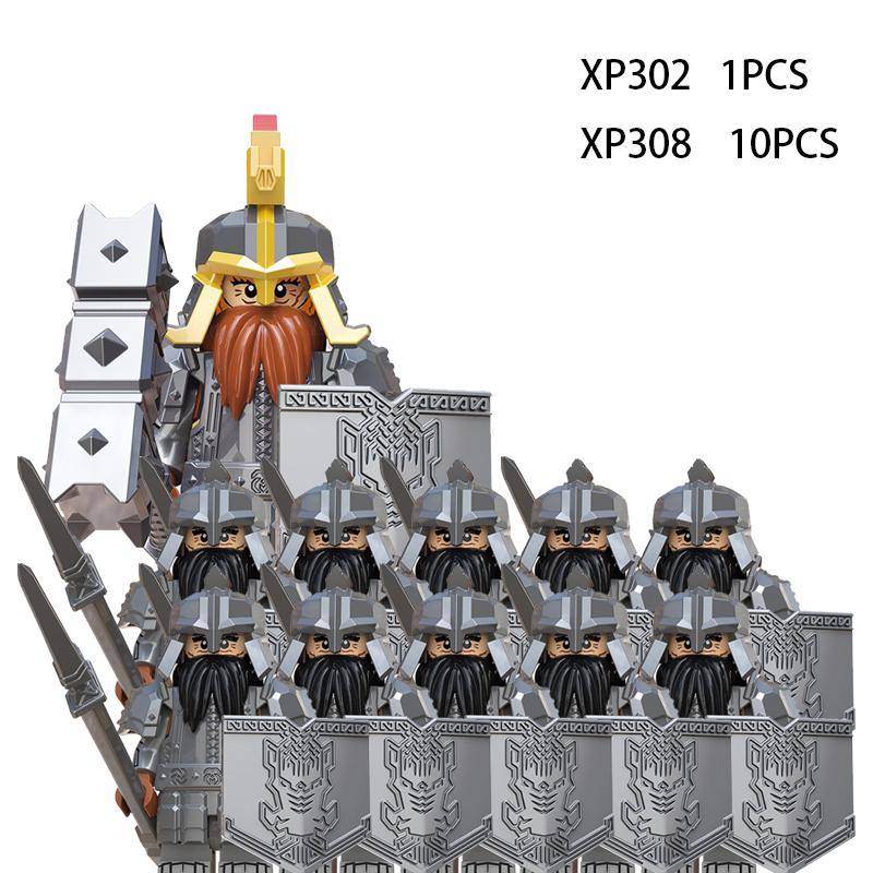 Soldados Élficos Medievais de Rohan Guarda Exército lotr Figuras de Ação Mini Blocos Boneca Montar Blocos de Construção MOC DIY Brinquedos para presentes de criança