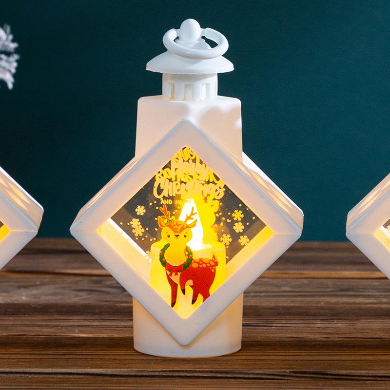 

Рождественские украшения Огни Сцена Макет Реквизит Украшение праздничного стола Наряды Подвешивание elk белый