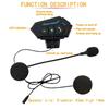 Outdoor Sports Wireless Handsfree Call Helmets Headphones, Wireless Connectivity Suitable for Cyclists Motorbike Riders