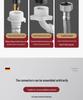 All-Copper Three-Way Diverter Valve with Triple Control Angle Faucet
