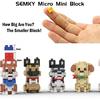 SEMKY Micro Mini Blocks Dog Series Pets Dog 8 in 1 Animal Model Set,(1616Pieces) -Building and Pet Toys Gifts for Kid and Adult