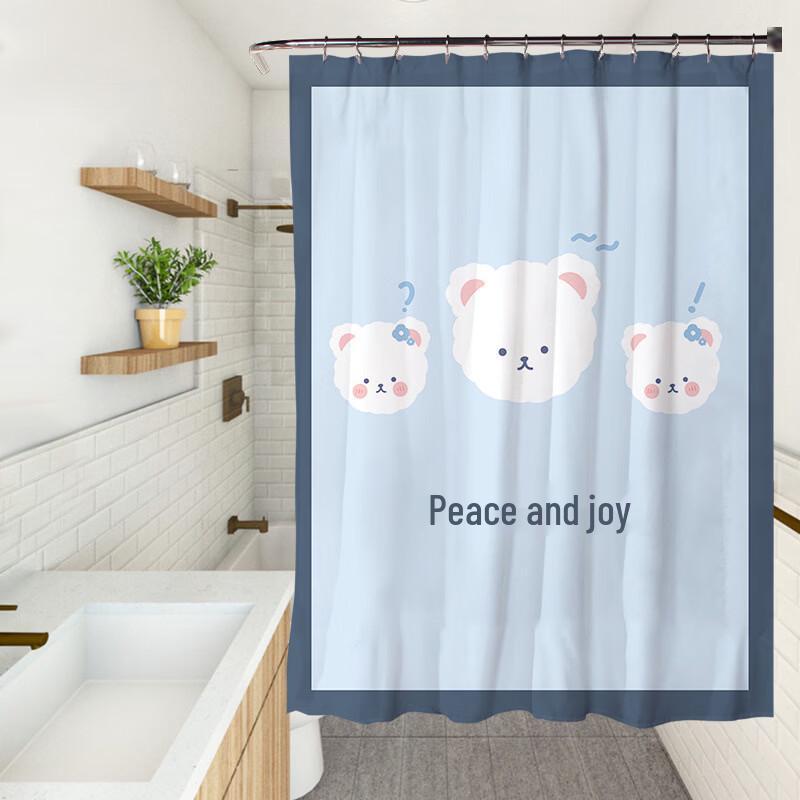 LISM Nordic Style Digital Print Shower Curtain