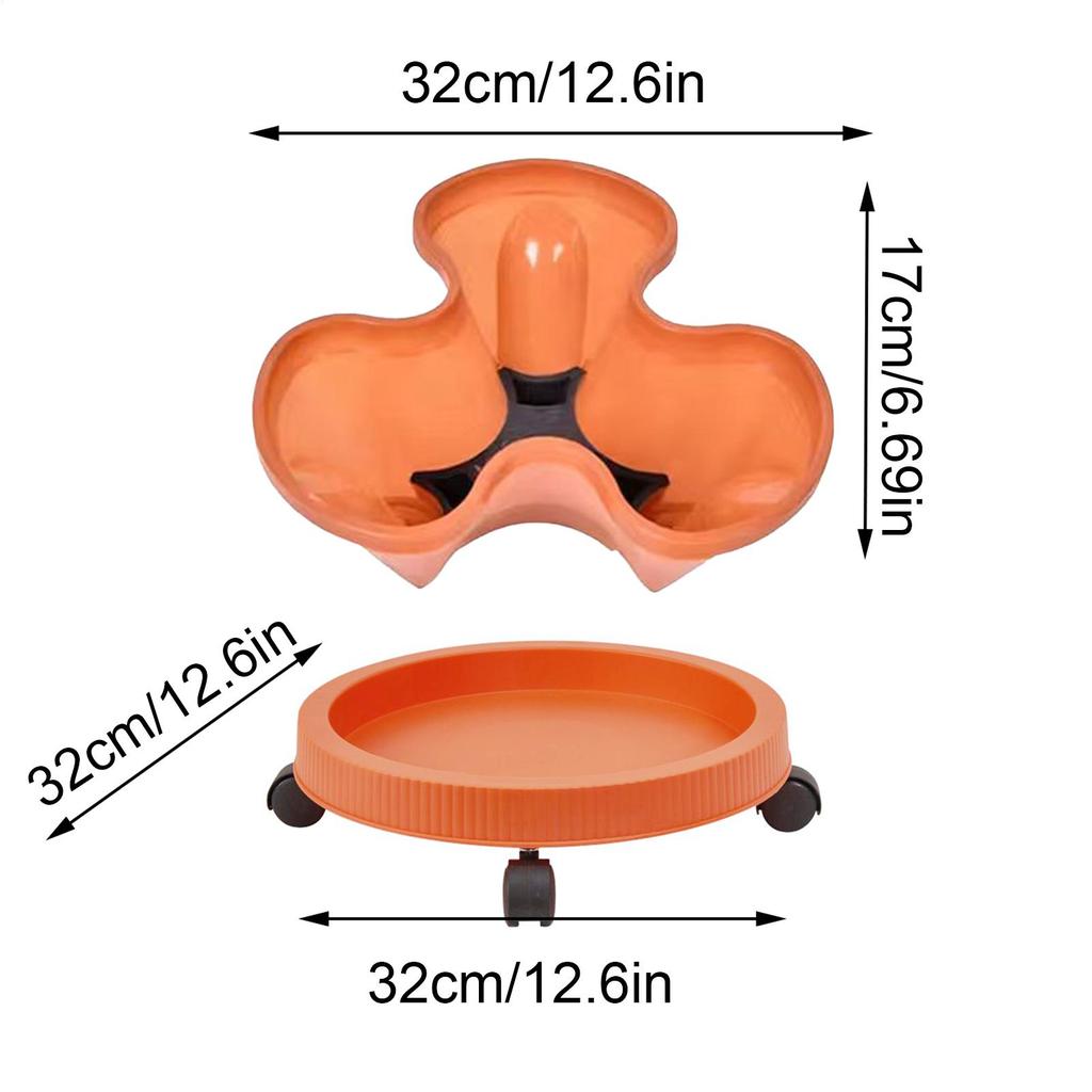 4 Tier Stackable Flower Pot Movable Strawberry Herbs Vertical Pot Three-Dimensional Planting Container 3-Petal