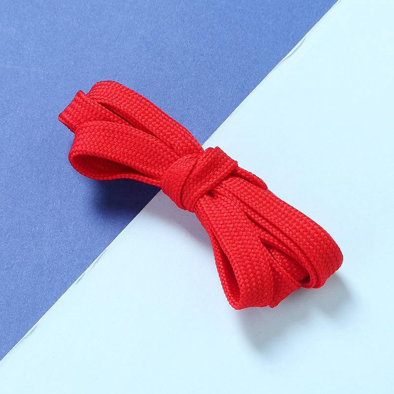 Durable Polyester Flat Shoelaces for Casual Shoes and Sneakers - Set of 2 Pairs In Multiple Solid Colors